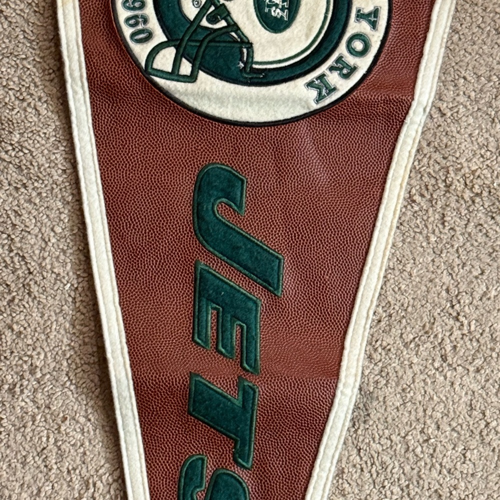 New York Jets Pennant Winning Streak NFL Wall Banner Football Decor - Picture 4 of 9